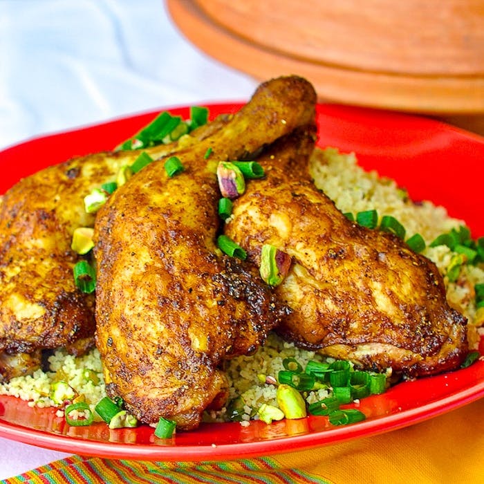 Moroccan Chicken Prepared In A Low Oven