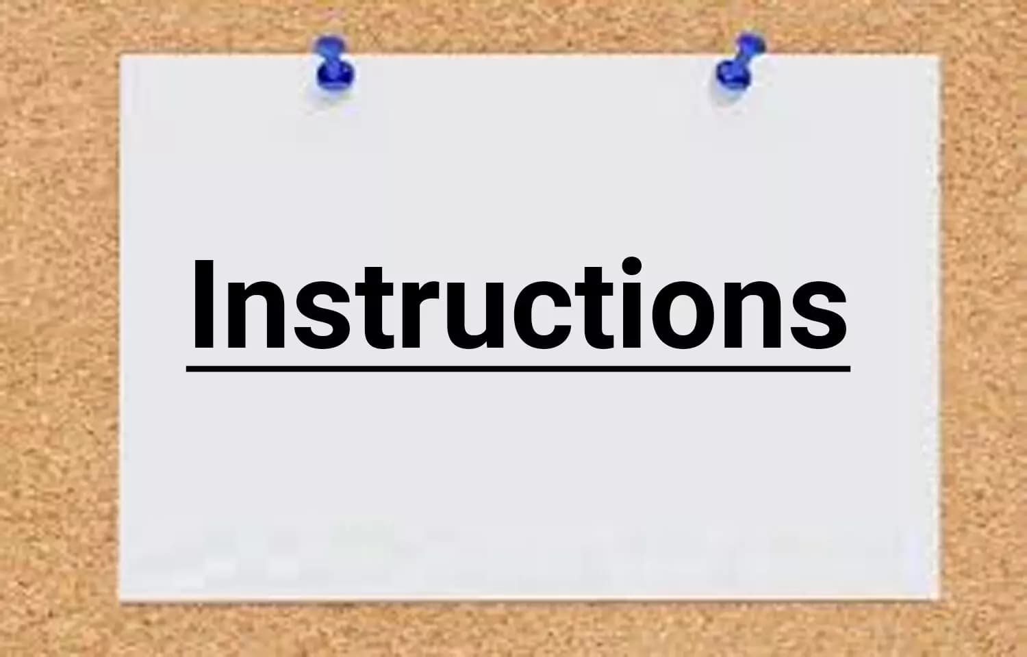 instructions