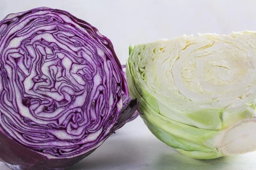3 cups of cabbage, either red or green