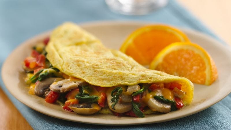 Breakfast Veggie omelet with cheese