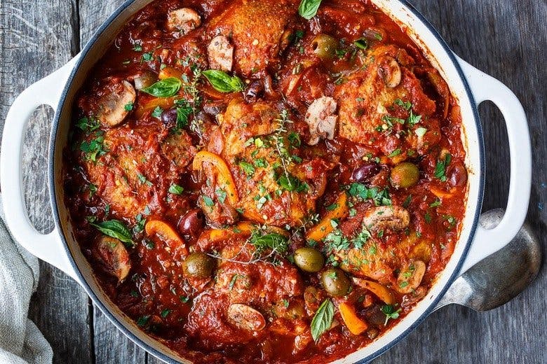 Cacciatore With Chunks Of Chicken