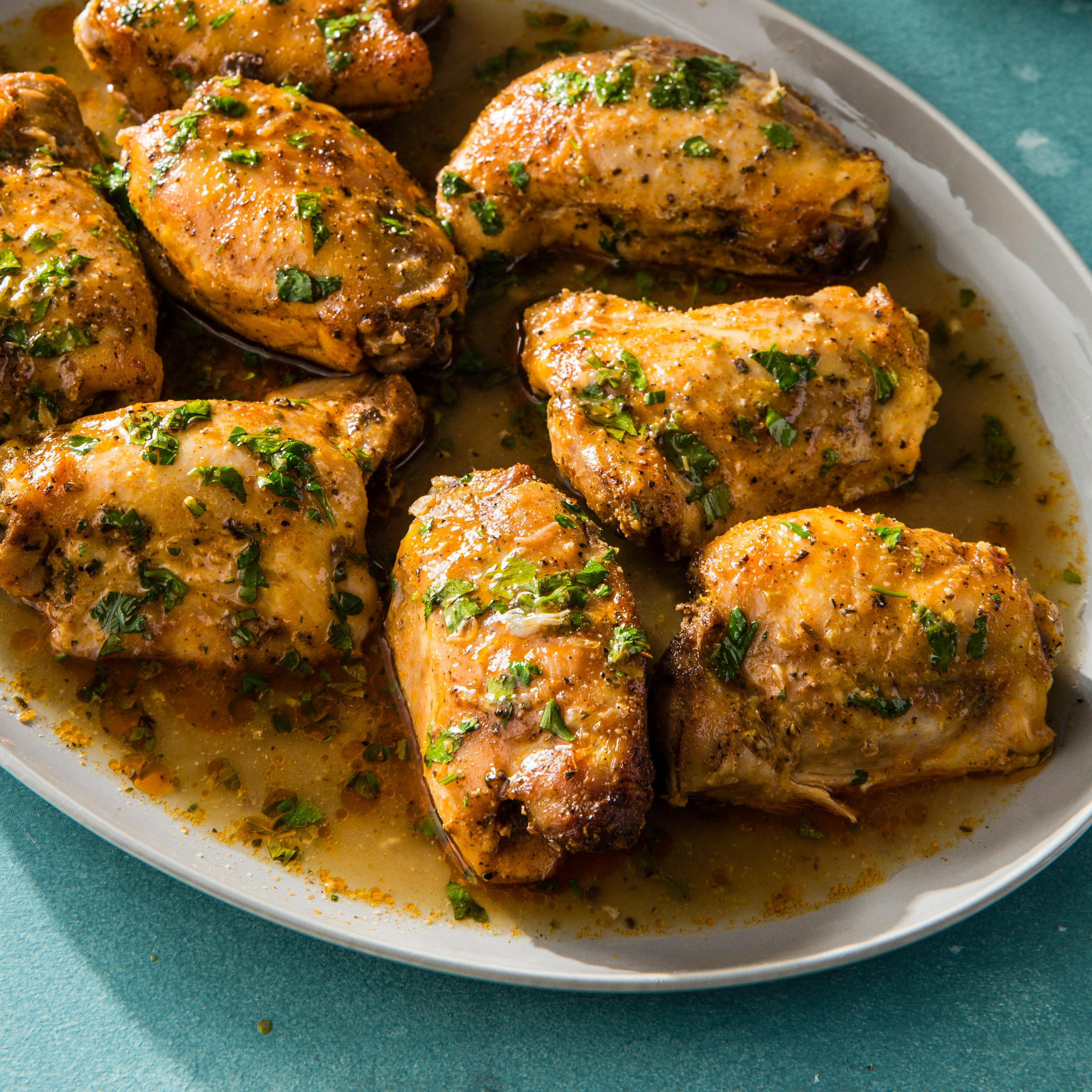 Chicken With Lemon, Braised In Slow Cooker
