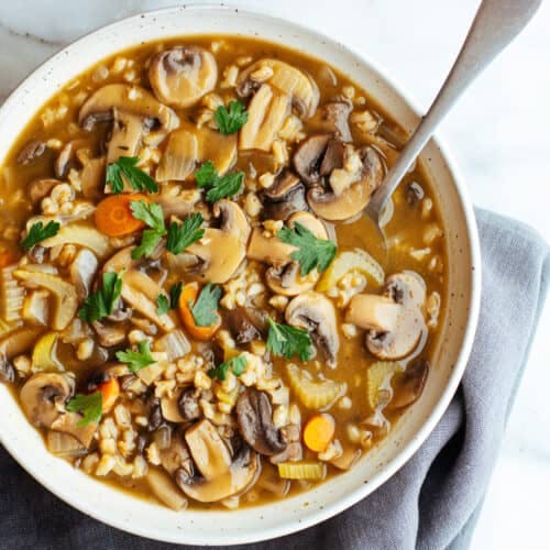 Soup With Mushrooms And Barley