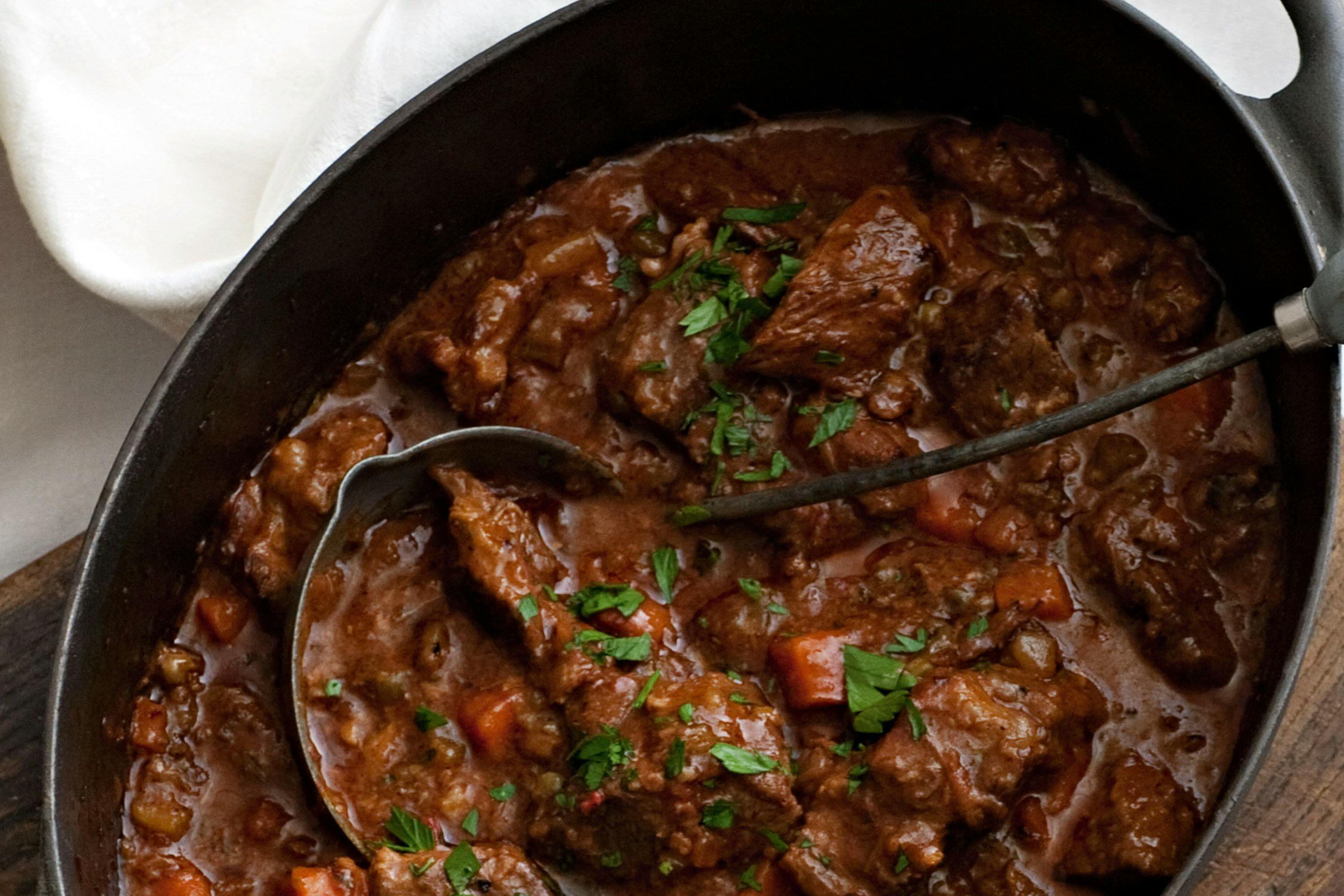 Stew Made With Beef From Italy