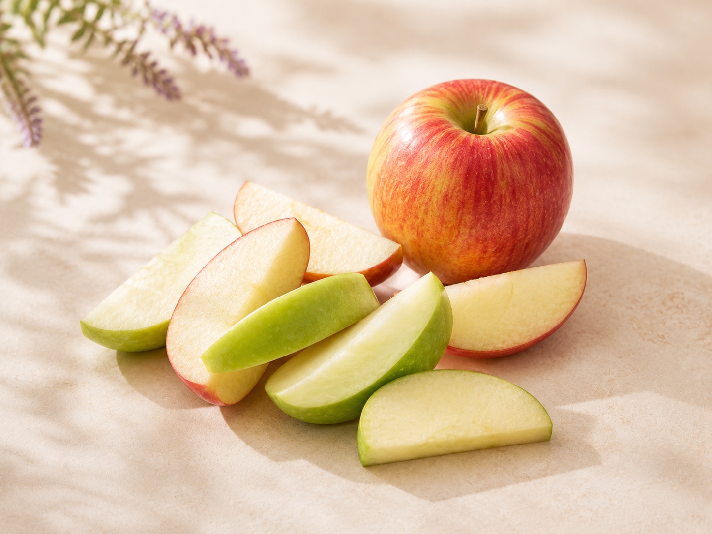 Apples styled for a healthy weight-loss ingredient guide.
