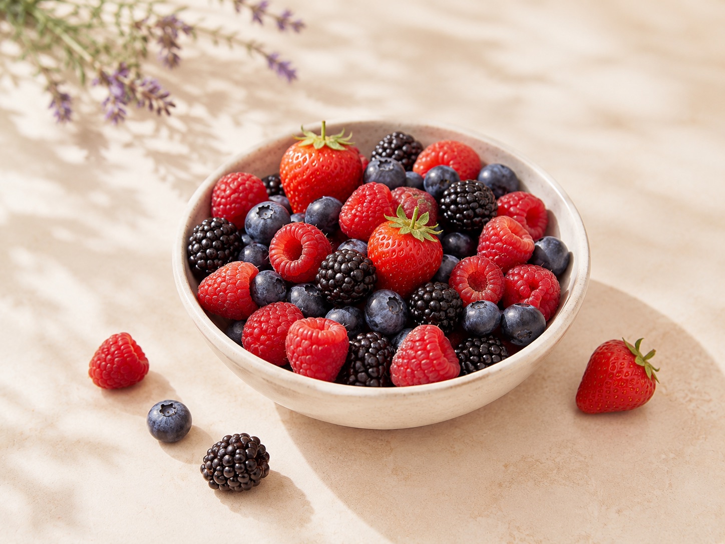 Berries styled for a healthy weight-loss ingredient guide.