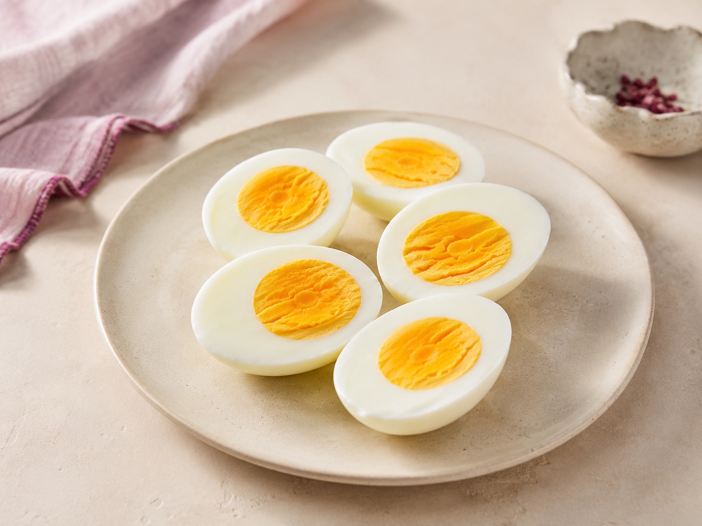 Eggs styled for a healthy weight-loss ingredient guide.