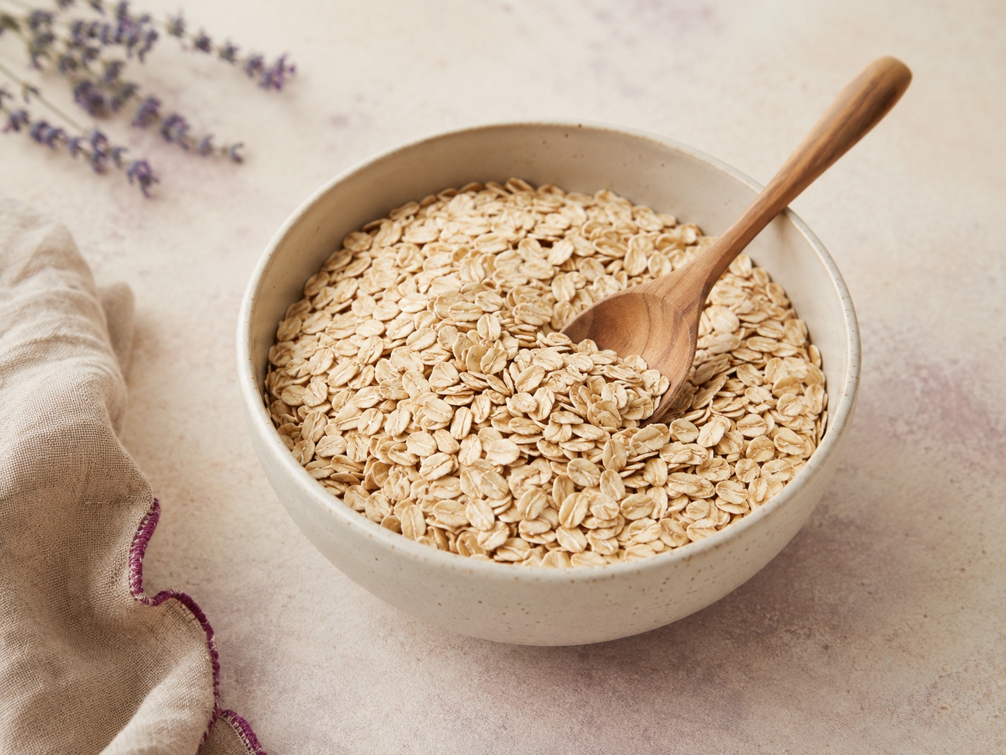 Oats styled for a healthy weight-loss ingredient guide.